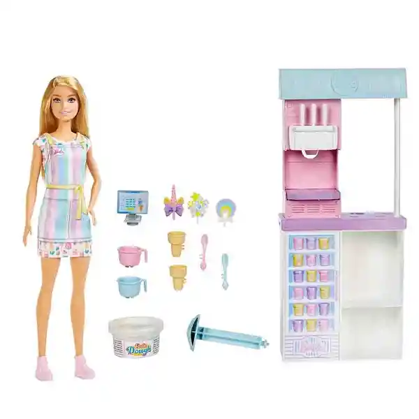 Barbie Muñeca Con Heladería