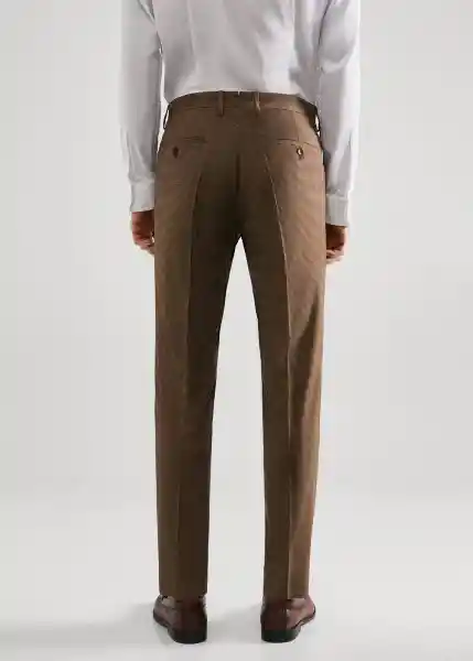 Pantalón Paulo Marrón Talla 38 Hombre Mango