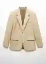 Blazer Americana Noto Beige Talla 48 Hombre Mango