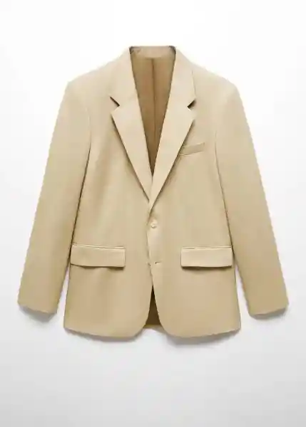 Blazer Americana Noto Beige Talla 48 Hombre Mango