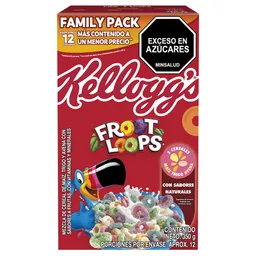 Froot Loops Cereal en Forma de Aros Sabor a Frutas
