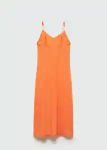 Vestido Honolulu Naranja Pastel Talla 20 Niñas Mango