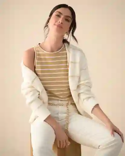 Camiseta Safari Estampado Beige Talla S 601G000 Esprit
