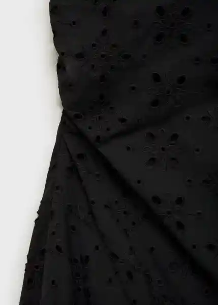 Vestido Peach Negro Talla XS Mujer Mango