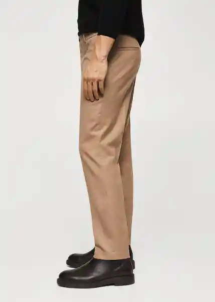 Pantalón Xavier Camel Talla 46 Hombre Mango