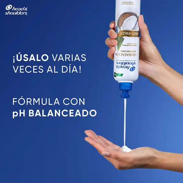 Crema para Peinar HS Head Shoulder Hidratacion Aceite de Coco Control Caspa Head and Shoulders 300 ml