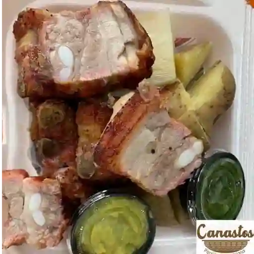 Costilla de cerdo a la plancha