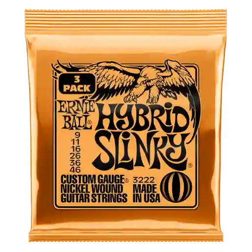 Ernie Ball Pack Encordado Guitarra Eléctrica 9-46 P3222