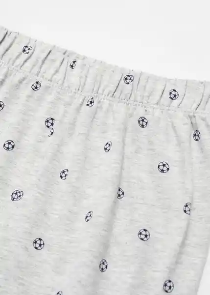 Pijama Soccer Gris Medio Vigore Talla 66 Niños Mango