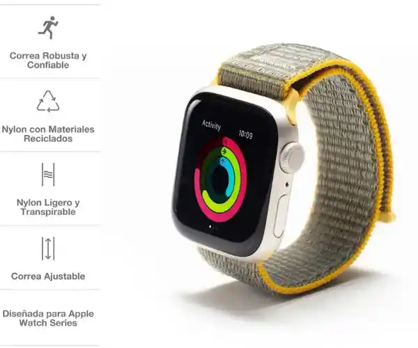 Gear4 Correa Deportiva Para Apple Watch Amarillo 45-44-42 mm