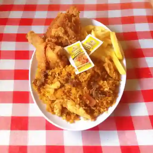 70. 1 Pernil Broaster +Gaseosa 250 ml