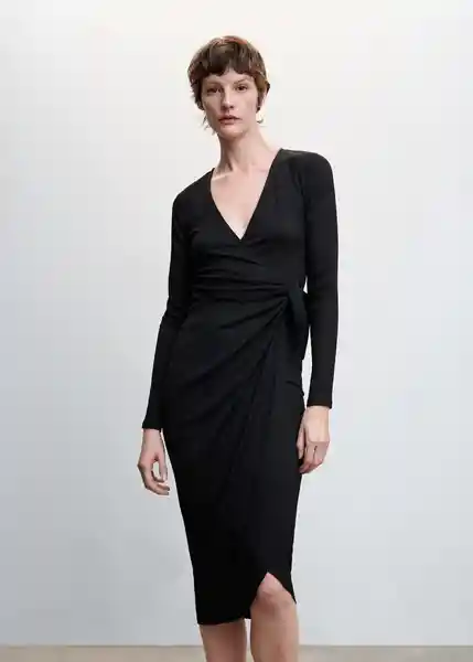 Vestido Amazing Negro Talla M Mujer Mango