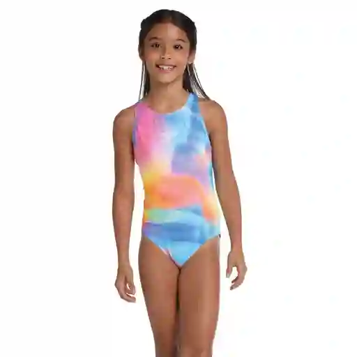 Vestido Baño Medalist Ac Rain Junior Talla 14 Speedo