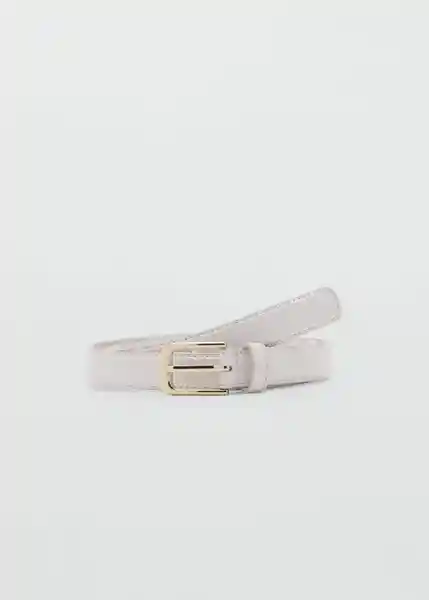 Cinturón Mirta Crudo Talla S Mujer Mango