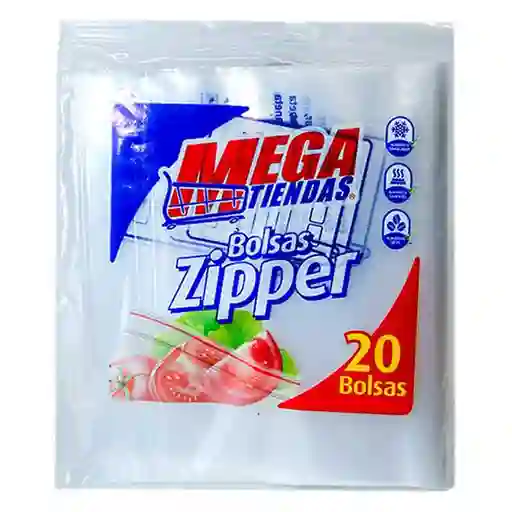Zipper Megatiendas Bolsa 26.8 X 27.3 Cm