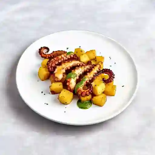 Pulpo Crocante Y Papa Al Romero
