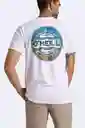 Camiseta Manga Corta Standard Fit Ripple Hombre Talla L Oneill