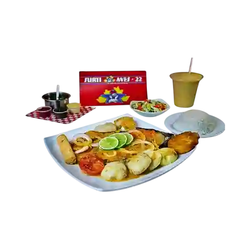 Bagre en Salsa + Gaseosa