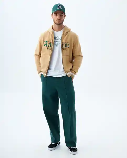 Pantalón Hombre Verde Talla 32 839f002 Americanino