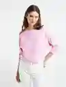 Saco Tejido Mujer Rosa Confite Medio Talla L 589E011 Naf Naf