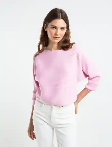 Saco Tejido Mujer Rosa Confite Medio Talla L 589E011 Naf Naf