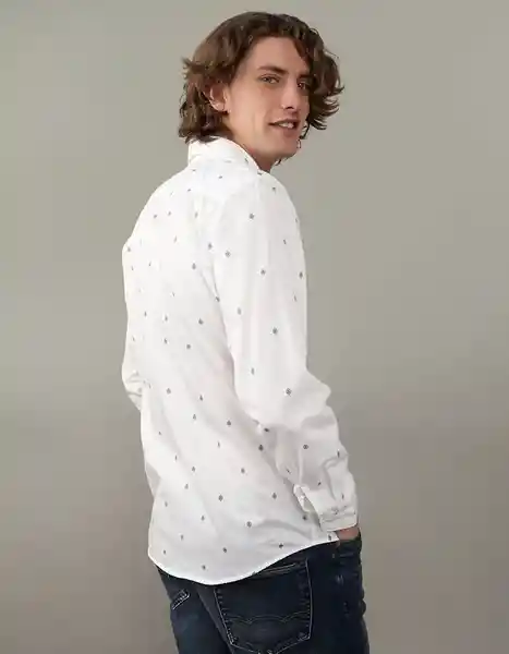 Camisa Hombre Blanco Talla Large American Eagle 01532580