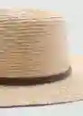 Sombrero Creta Beige Talla 99 Mujer Mango