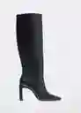 Bota Mary Negro Talla 38 Mujer Mango