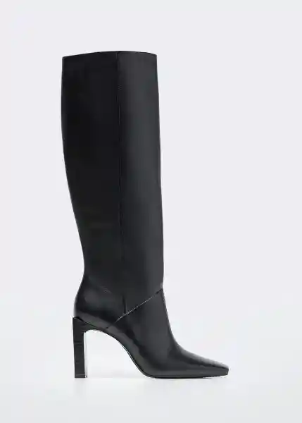 Bota Mary Negro Talla 38 Mujer Mango