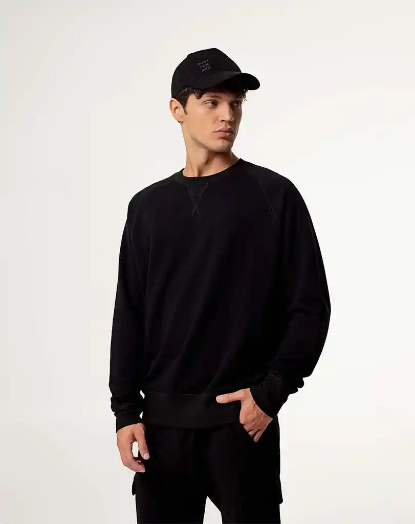 Buzo Cuello Redondo en Fleece Masculino Mapipo Gef Talla M