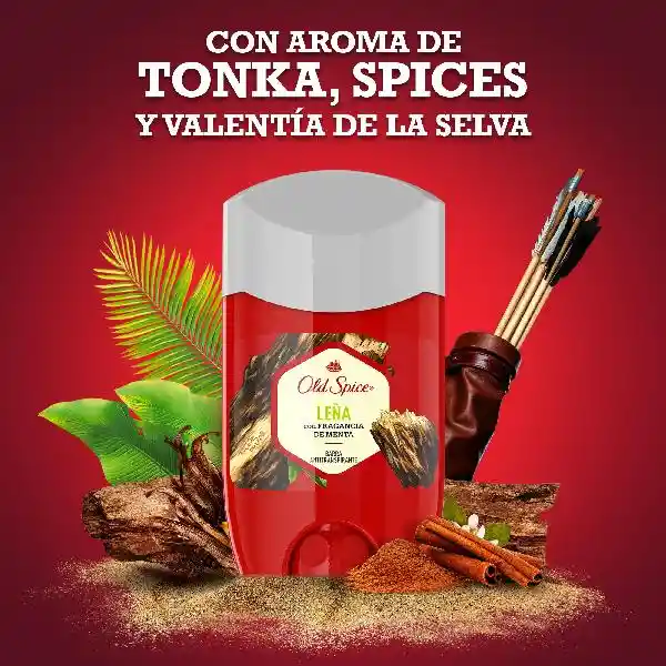 Old Spice Antitranspirante Leña con Fragancia a Menta en Barra