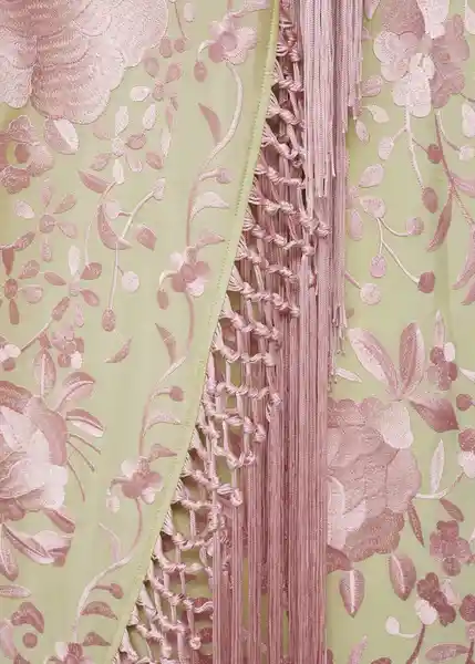 Vestido Manilag Verde Pastel Talla M Mujer Mango