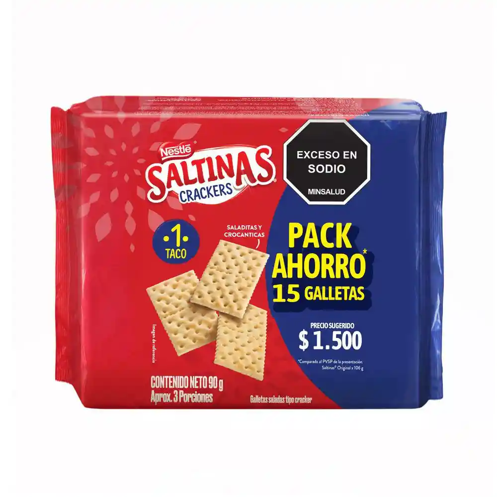 Galletas Saltinas 1 Taco (90 Gr)