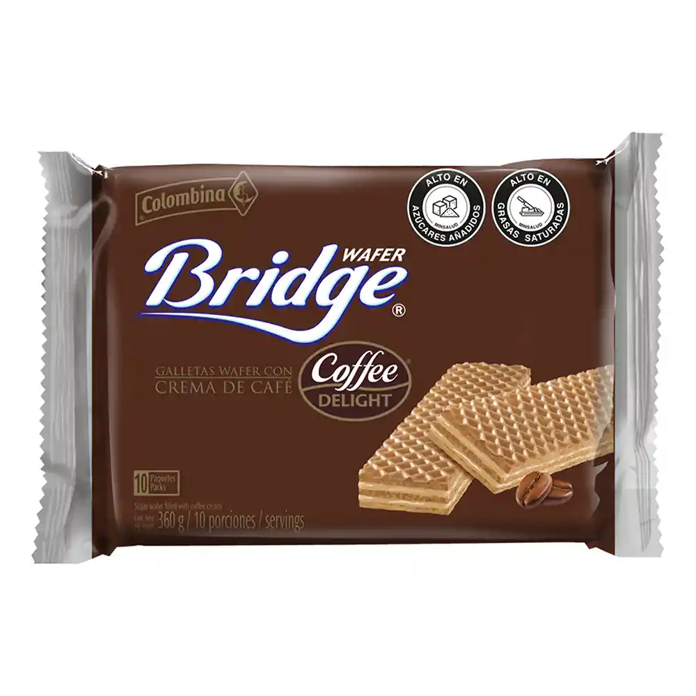 Bridge Galletas Wafer con Coffe Delight