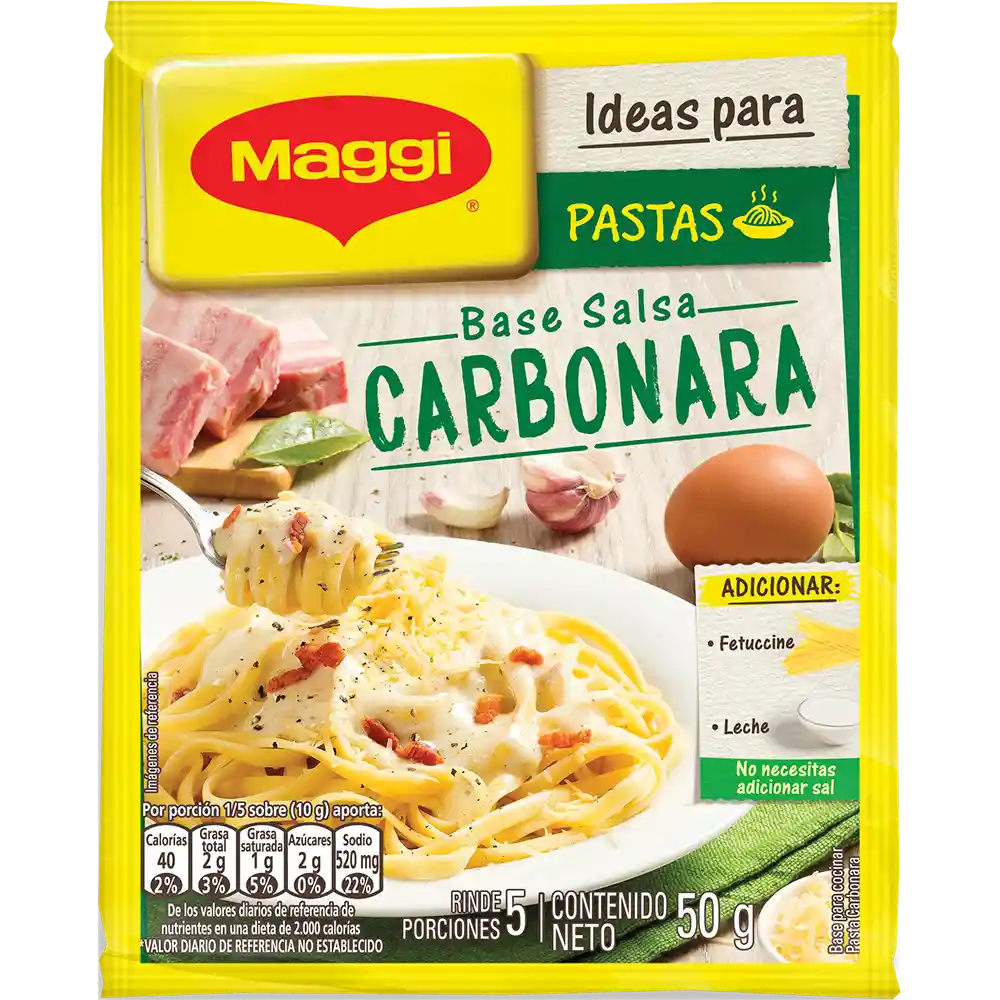 Salsa MAGGI para pasta Carbonara x 50g