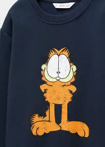 Sudadera Garfield Navy Talla 12 Niños Mango