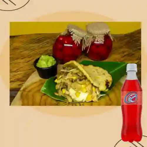 Combo Arepa Pingona + Premio 400ml