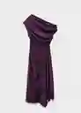 Vestido Mery Morado Talla S Mujer Mango