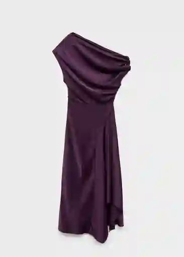 Vestido Mery Morado Talla S Mujer Mango