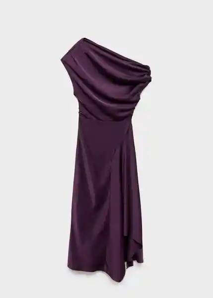 Vestido Mery Morado Talla S Mujer Mango