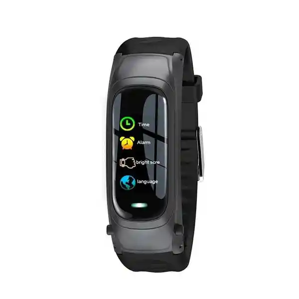 Reloj Smartband 2 en 1 Negro Banda Inteligente