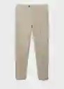 Pantalón Milan Verde Talla 42 Hombre Mango