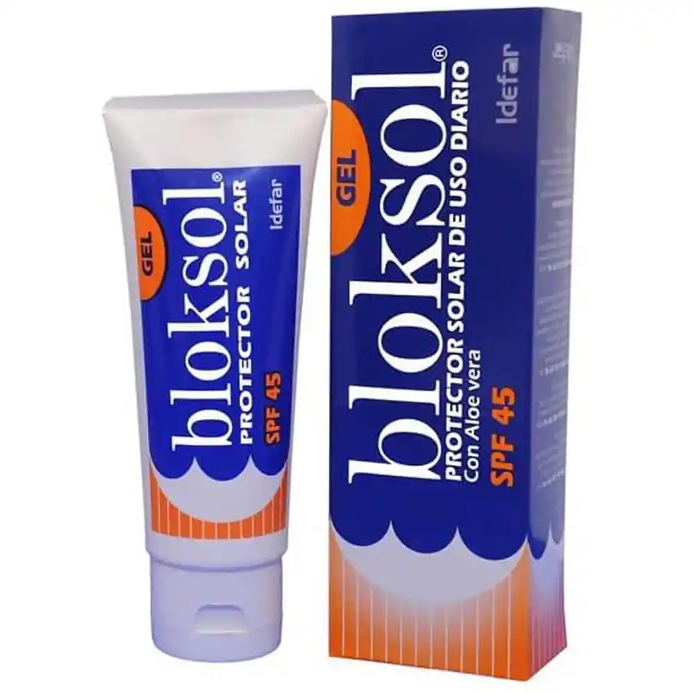 Bloksol Protector Solar con Aloe Vera SPF 45 en Gel