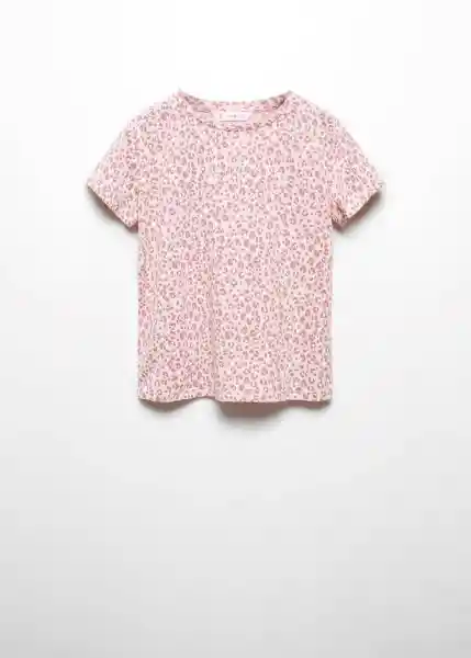Camiseta Mango Rosa Talla 06 Niñas Mango