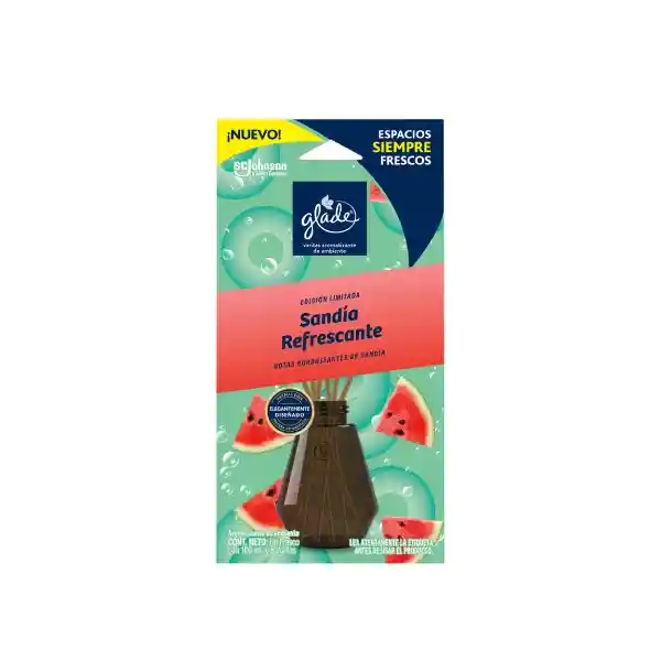 Glade Aromatizante Sandía Refrescante Con Varitas