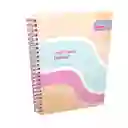 Cuaderno Rayado 80 Hojas Argollado Tapa Dura Primavera