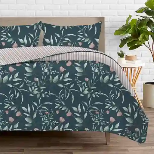 Quilt Doble Faz Finlandek Doble (140 X 190 Cm) Poliéster Verde