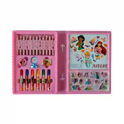 Set Disney Arte Manualidades Princesas Valija Arte