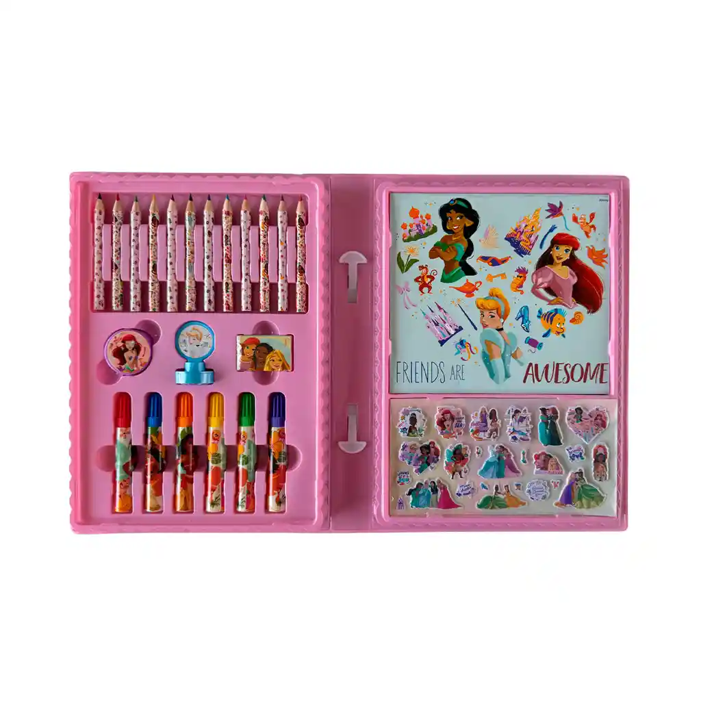 Set Disney Arte Manualidades Princesas Valija Arte