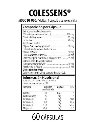 Colessens Capsulas X60 Nutrabiotics
